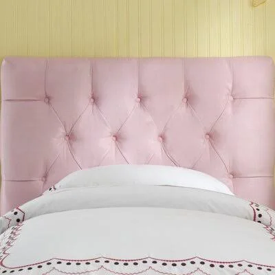 Fabela Upholstered Headboard Mack & Milo Size: Twin - Finish: Light Pink