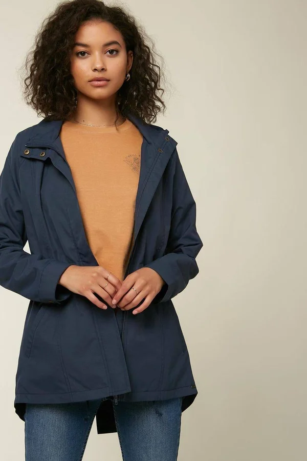 O&Neill Gayle Rain Jacket Women's Mood Indigo, L
