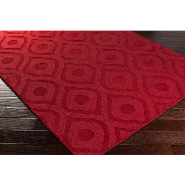 Hand-Woven Abi Tone-on-Tone Wool Rug - 5& x 7&6