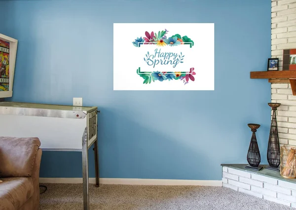 Seasons Decor: Seasons Decor Spring Happy Spring Mural - Removable Wall Adhesive Wall Decal Giant (52x22W x 34x22H) by Fathead