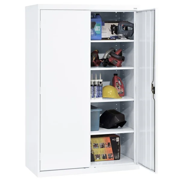 Sandusky Lee EA4R462472-22 Elite Series Storage Cabinet with Recessed Handle - White - 46 x 24 x 72 in.