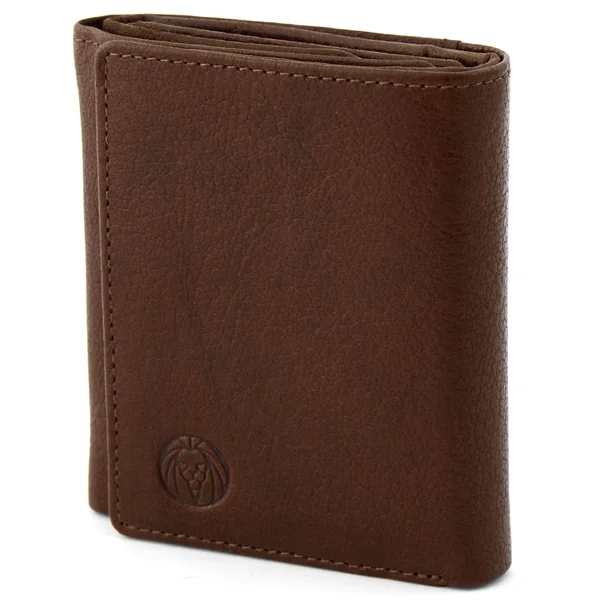 Brown California Wrap Leather Wallet - Lucleon - Men