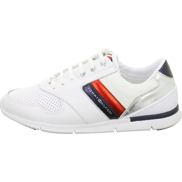 Tommy Hilfiger Lightweight Womens White Leather Trainers