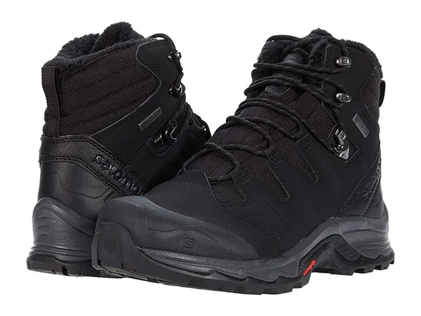 Salomon Men's Quest Winter GTX Boot - 10 - Black, Ebony, Black