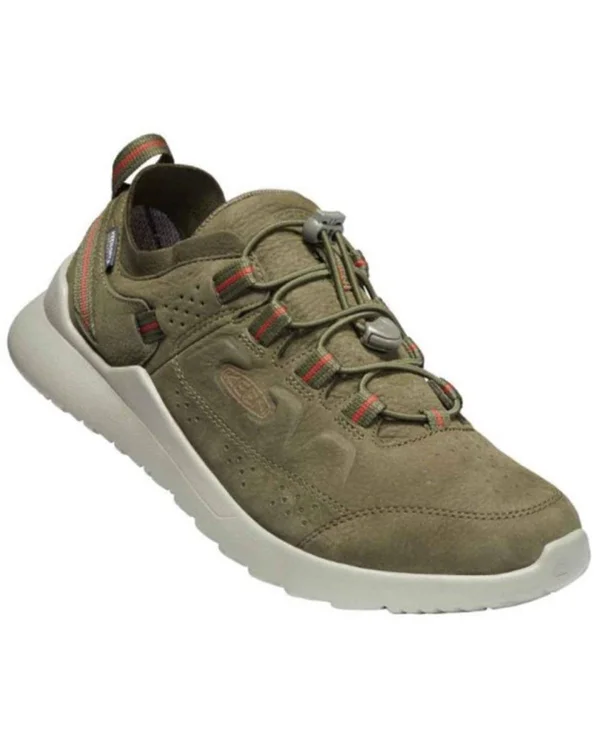 Keen Men's Highland WP Shoe - 9.5 - Dark Olive, Silver Birch