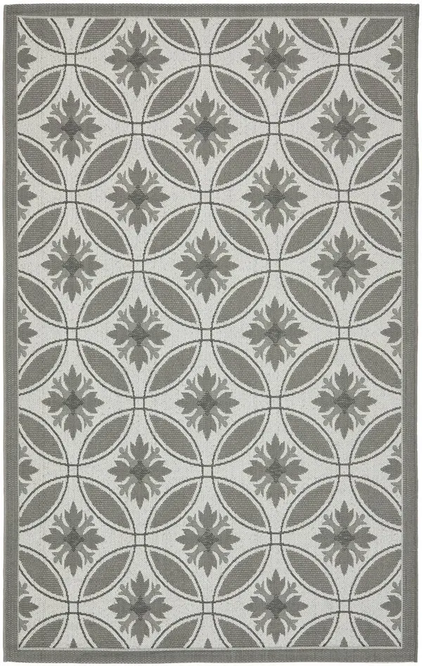 Safavieh Courtyard Area Rug CY7844 Light Grey, Anthracite, 5& 3x22 x 7& 7x22