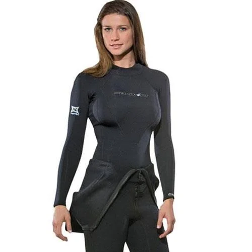 NeoSport Women's Xspan 1.5mm Long Sleeve Top Black 10