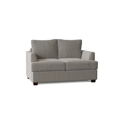 63x22 Pillow Top Arm Loveseat Birch Lane Body Fabric: Hanover Concrete