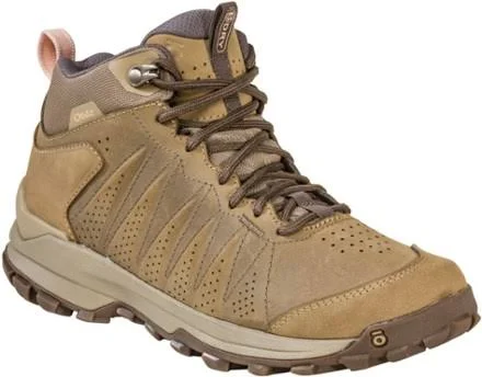 Oboz Women's Sypes Mid Leather Waterproof Hiking Boots Brown 10