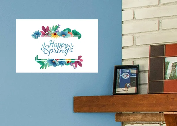 Seasons Decor: Seasons Decor Spring Happy Spring Mural - Removable Wall Adhesive Wall Decal Giant (52x22W x 34x22H) by Fathead