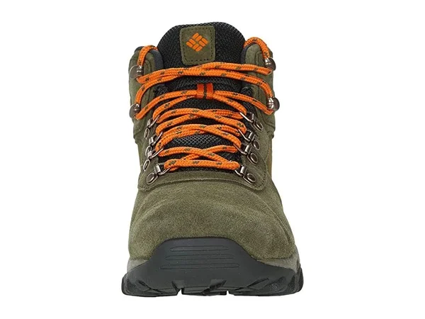 Columbia Men's Newton Ridge Plus II Suede Waterproof Hiking Boot - Nori/Light Orange, 11