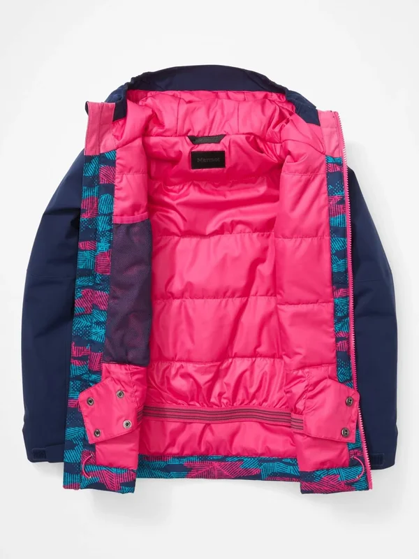 Marmot Tasman Insulated Jacket - Girls& Arctic Navy Haze CAMO/ARCTIC Navy - Xs