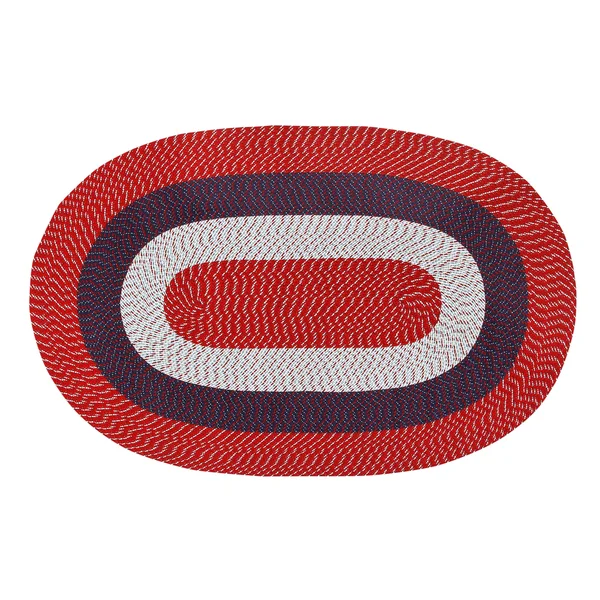 Better Trends Country Braid Collection Is Durable and Stain Resistant Reversible Indoor Area Utility Rug - Straw Solid 24x22 x 1