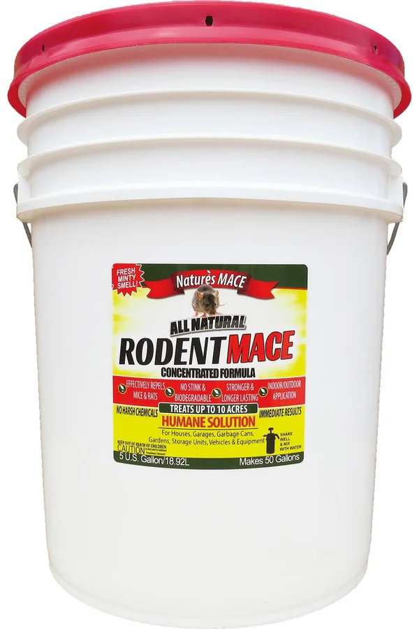 Rodent Mace 5 Gallon Concentrate, Treats 10 Acres, by NaturesMace