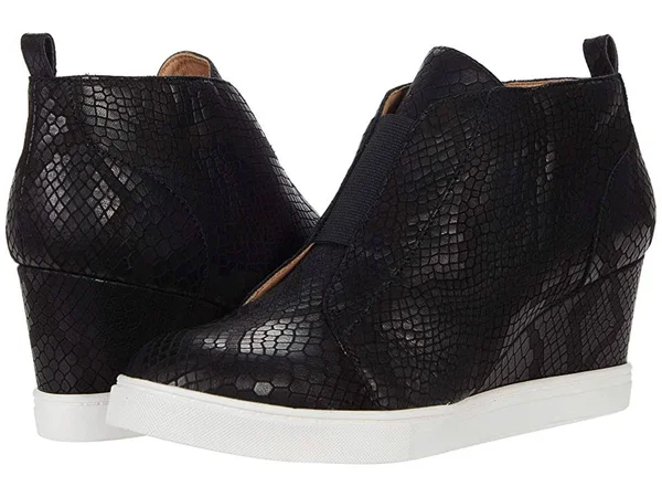 Women's Linea Paolo Felicia III Wedge Sneaker, Size 9 M - Black