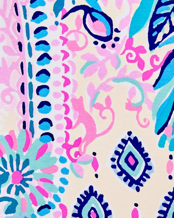 Lilly Pulitzer UPF 50+ Sophie Dress (Size S) (Macadamia Haute Cature Engineered Dress)