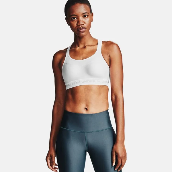 Under Armour Women's Armour High Crossback Sports Bra - White - 32c