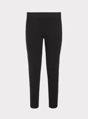 Plus Size Skinny Ponte Slim Fix Pull-On Pixie Pant in Black - Size 5X Tall by Torrid
