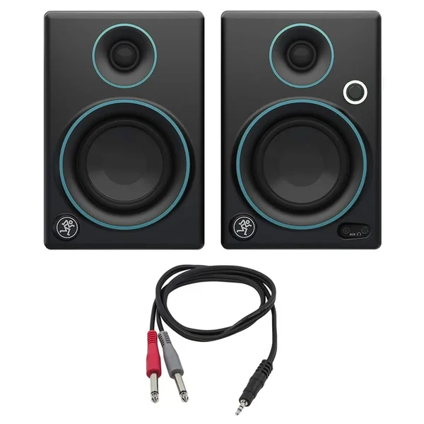 Mackie CR3 CR Series 3x22 Creative Reference Multimedia Monitors (Pair) w/ Cable