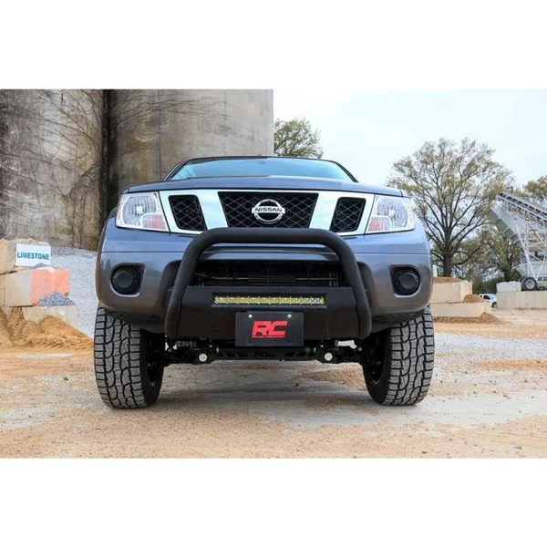 Rough Country B-N4150 Nissan 05-19 Frontier Bull Bar w/LED Light Bar (Black)