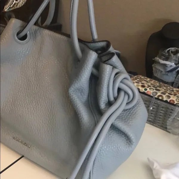 Michael Michael Kors Dalia Large Shoulder Tote Dusty Blue