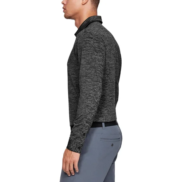 Under Armour Men's Playoff 2.0 Long Sleeve Polo - Black, LG