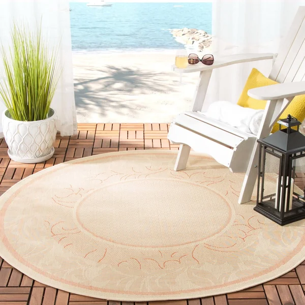 Safavieh Courtyard CY1704-3201 Natural Rug 5&3x22x5&3x22 - Round