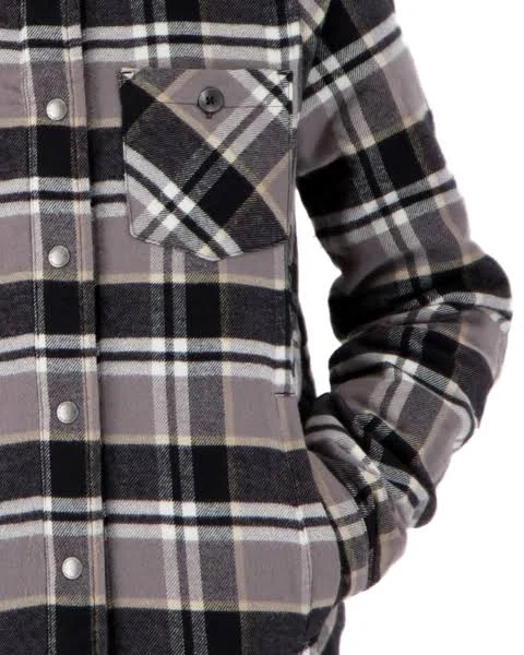 Obermeyer Teen Girl's Avery Flannel Jacket - L - Berm Plaid