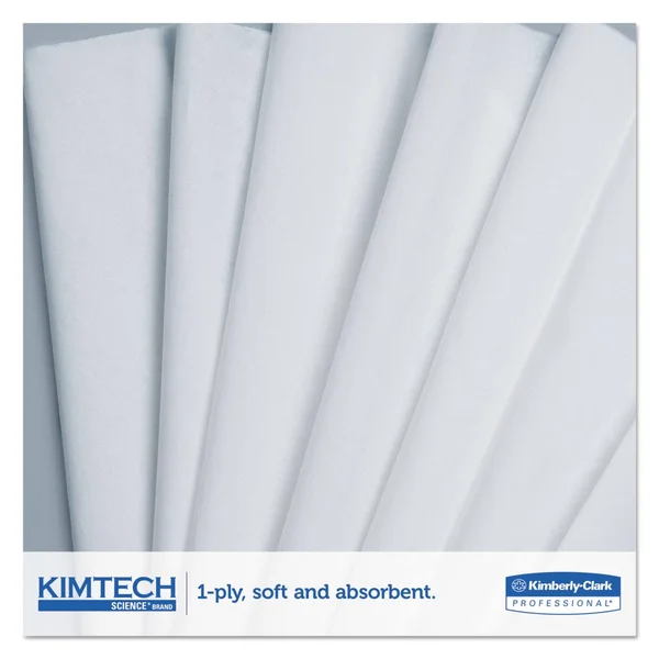 Kimtech Precision Wipers - Pop-Up Box, 1-Ply, 4 2/5 x 8 2/5, White, 280/BX, 60