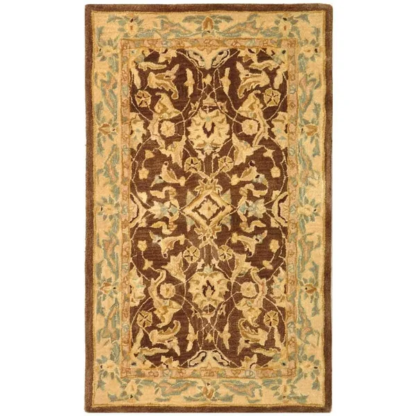 Safavieh Anatolia Brown/Tan Area Rug; Round 4&