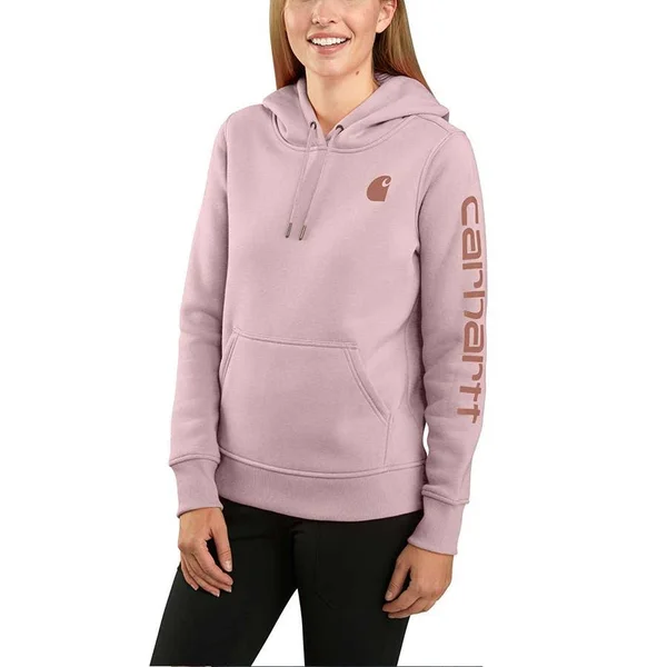Carhartt Women's Logo Sleeve Graphic Sweatshirt - Crepe Heather - M - North 40 Outfitters