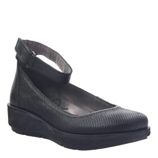 OTBT Women's Scamper Flat, Size: 5.5, Black Leather
