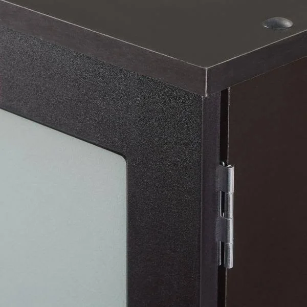 Zenna Home Over-the-Toilet Bathroom Spacesaver with Glass Windows, Espresso