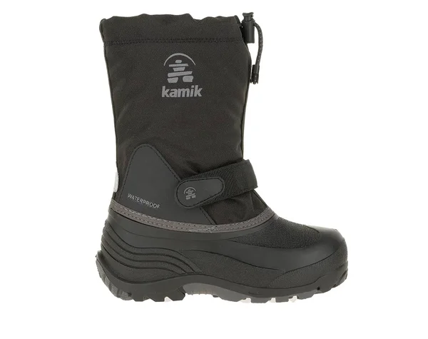 Kamik Kids& WaterbugW Insulated Waterproof Wide Winter Boots - Black