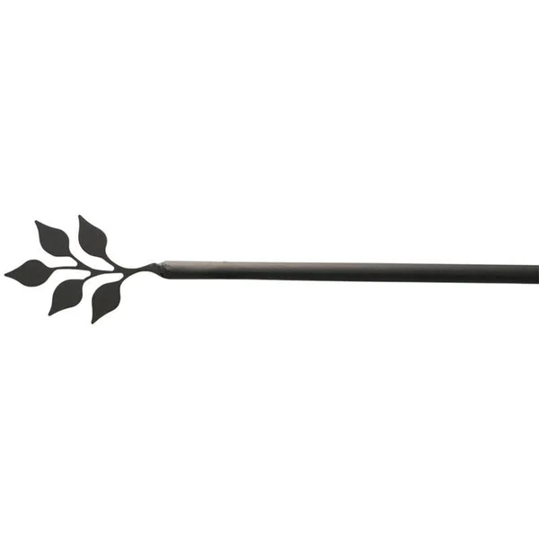 Village Wrought Iron Leaf Curtain Rod - XL (Hardware Is Included)