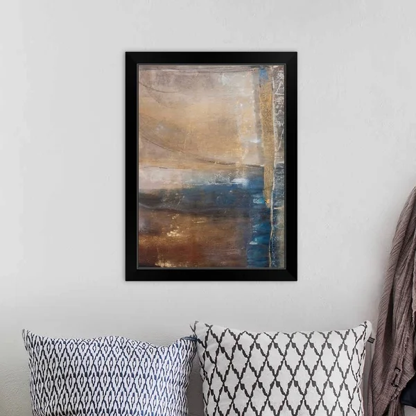 Kinetic Stone I - Black Framed Wall Art, 18x24, Great Big Canvas