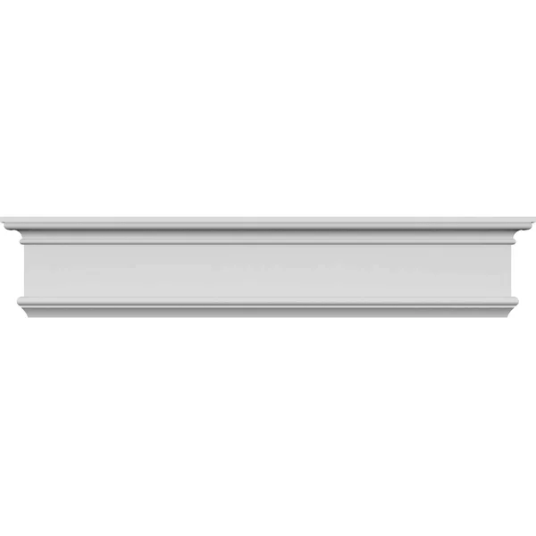 Ekena Millwork CRH09X172BE 172x22 Bottom Width x 176 3/8x22 Top Width x 8 5/8x22H x 3/8x22P Bedford Crosshead