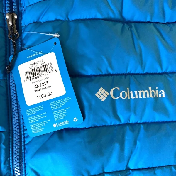 Columbia Men's Powder Lite Jacket, Size: 2XL, Blue