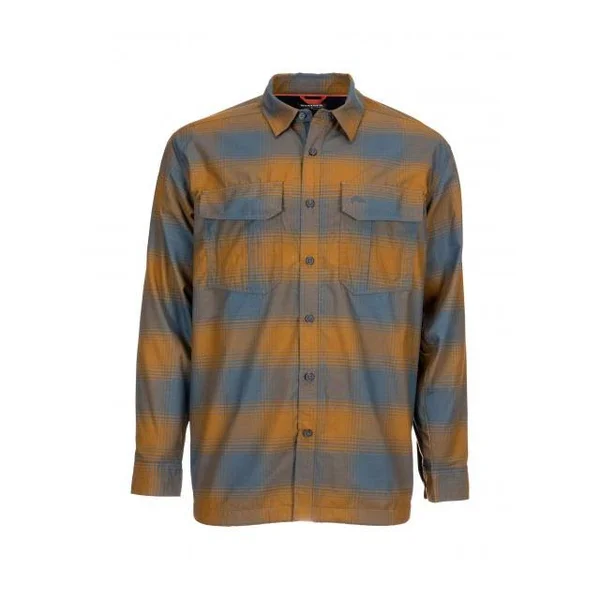 Simms Men's Coldweather Shirt - Atlantis Steel Plaid - XL