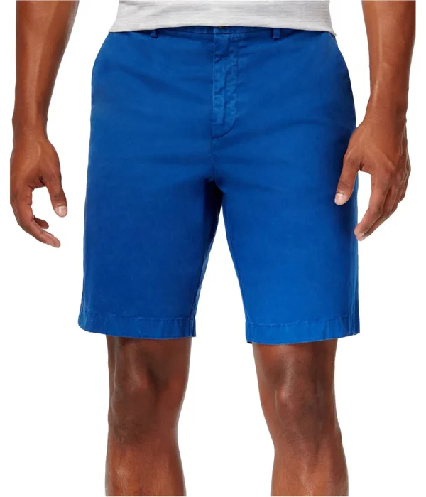 Michael Kors Mens Spring Stretch Casual Chino Shorts, Blue, 30