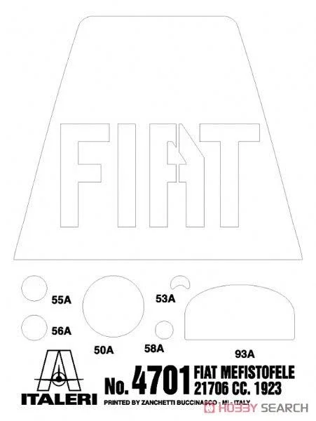 Italeri - Fiat Mefistofele- - Model Car Kit
