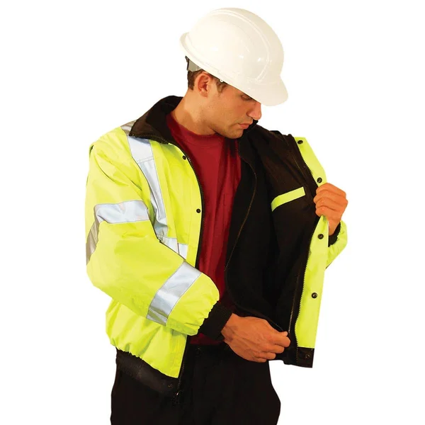 Occunomix Premium Four Way Black Bottom Bomber Jacket