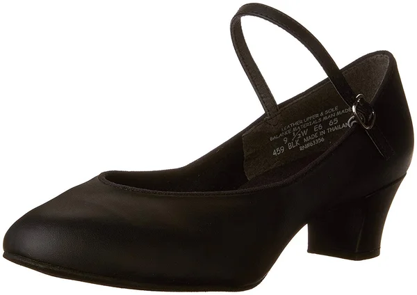 Capezio Suede Sole Jr. Footlight Character Shoe - Women's, Size: 10, Black