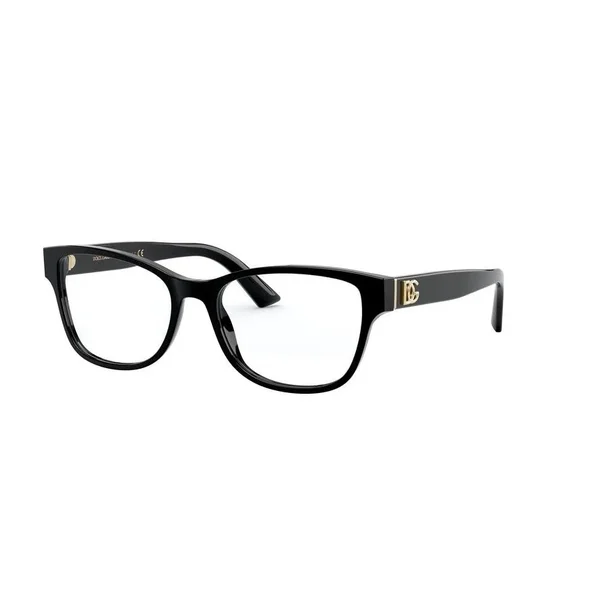 Dolce & Gabbana DG3326 Eyeglasses, 54-17-140, 501 Black