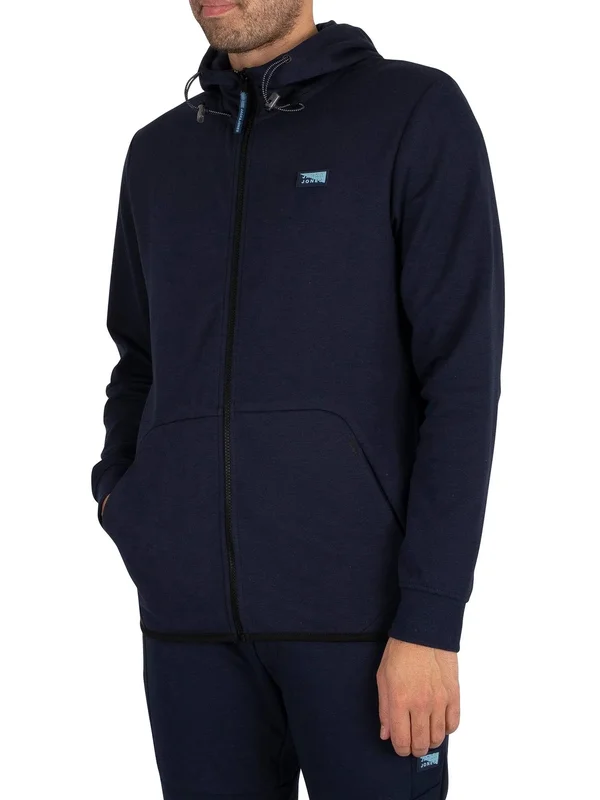Jack & Jones Mens&s Air Zip Hoodie - Navy Blazer, AIR-ZIPHOOD, Size: L