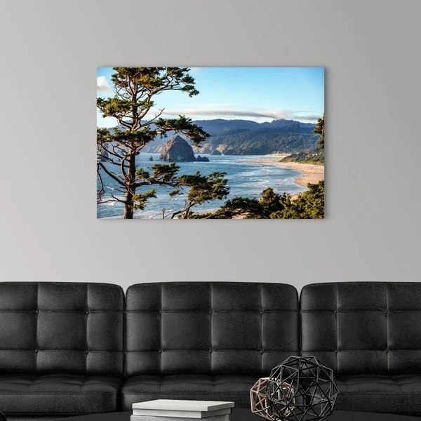 Cannon Beach Landscape - Haystack Rock, Oregon, Canvas Wall Art, 36x24, Great Big Canvas