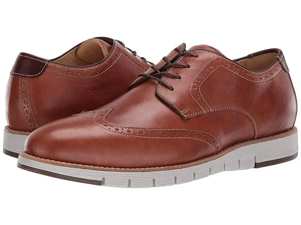 Ju0026M Collection Martell Wingtip Men's Shoes Tan : 8.5 D