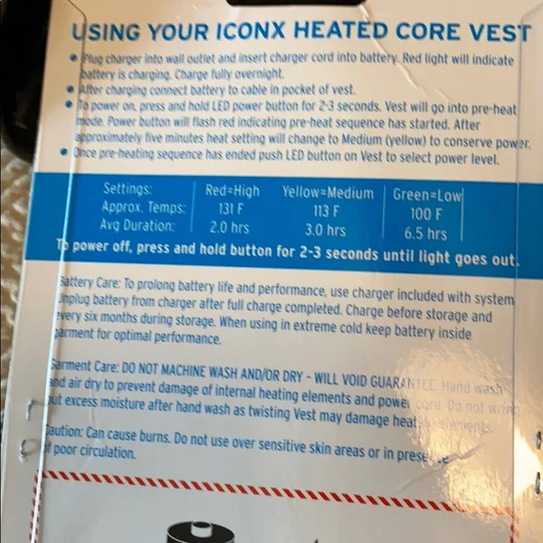 PNUMA Iconx Heated Core Vest - Size L - Pine Creek