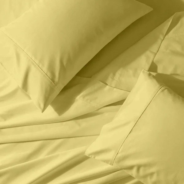 Attached Waterbed Sheet Set 650 Thread Count Solid Sateen: King - Sage