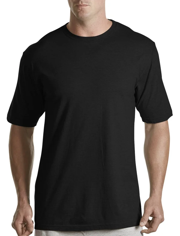 Men's Big & Tall Harbor Bay 3-pk. Color Crewneck T-Shirts, Size: 2XLT, Black